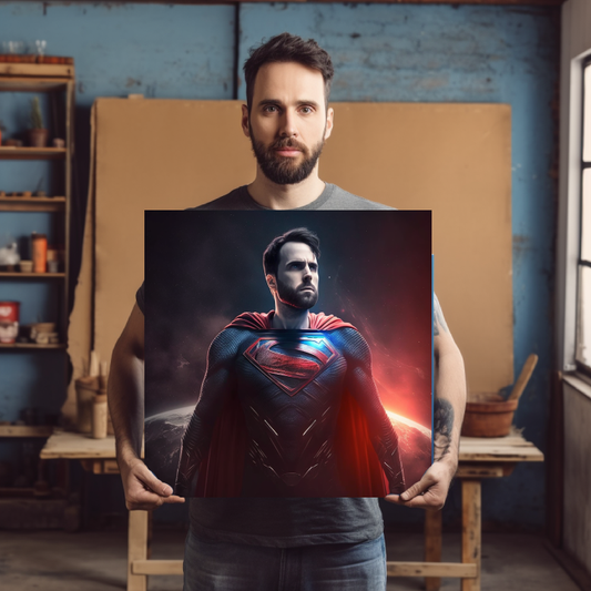 Super Hero Square Canvas